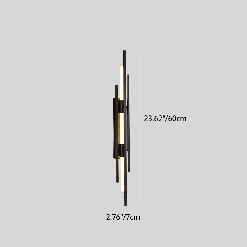 Iron Acrylic Geometric Long Wall Lamp