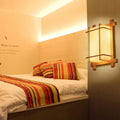 Rectangular Solid Wood Frame 2-Light Wall Lamp