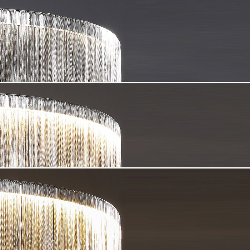 Stainless Steel Aluminum Tassel Wall Lamp