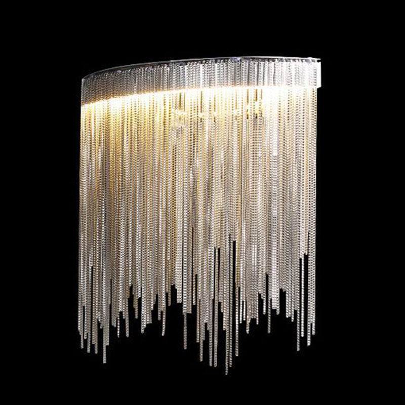 Stainless Steel Aluminum Tassel Wall Lamp