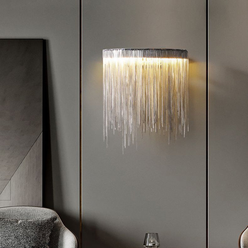 Stainless Steel Aluminum Tassel Wall Lamp