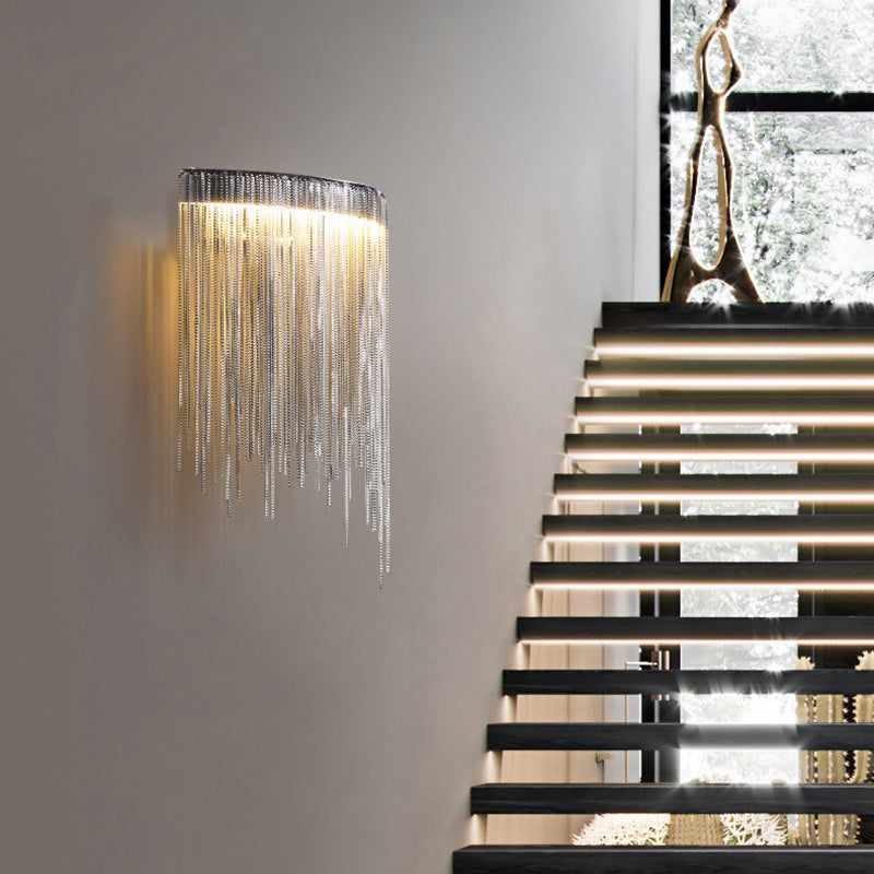 Stainless Steel Aluminum Tassel Wall Lamp
