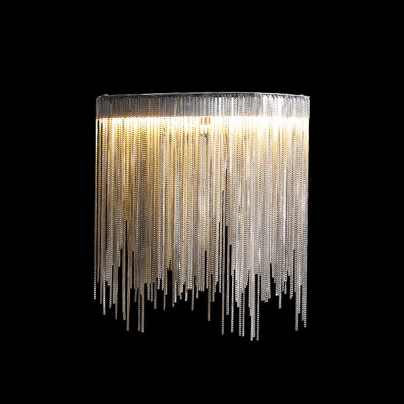 Stainless Steel Aluminum Tassel Wall Lamp