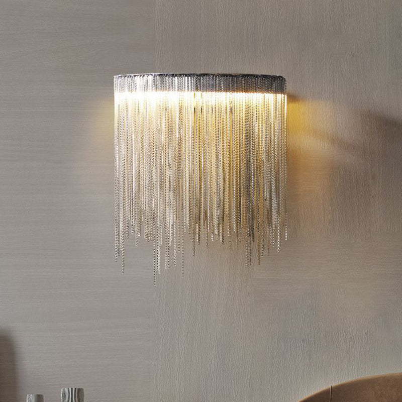 Stainless Steel Aluminum Tassel Wall Lamp