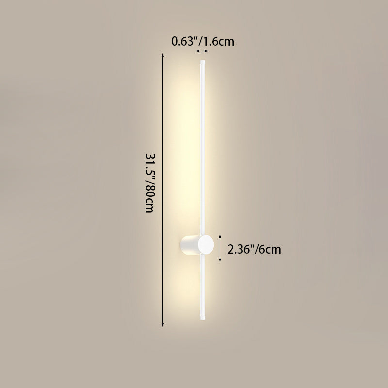 Aluminum Geometric Straight Line Wall Lamp