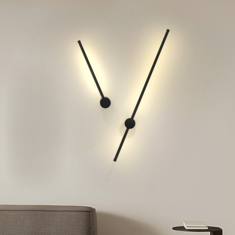 Aluminum Geometric Straight Line Wall Lamp
