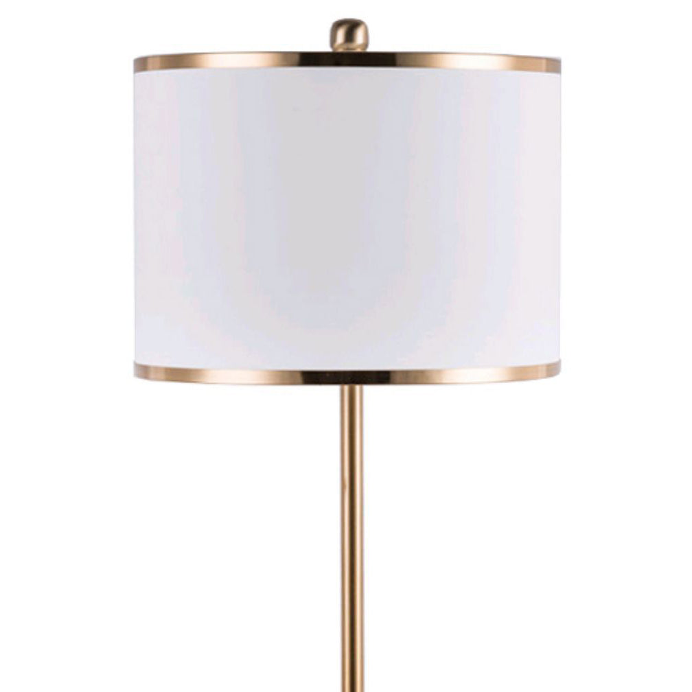 Cylinder Fabric Iron Spherical Table Lamp