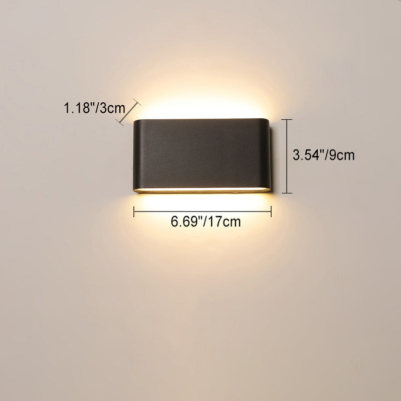 Rectangle Aluminum Patio Outdoor Light