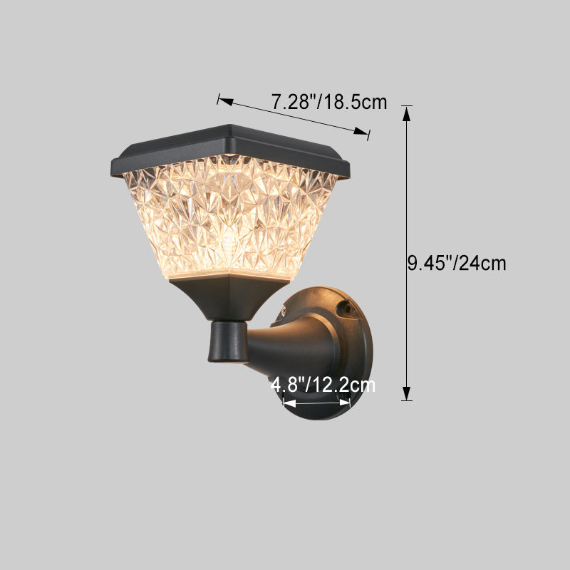 Square PC Garden Outdoor Light