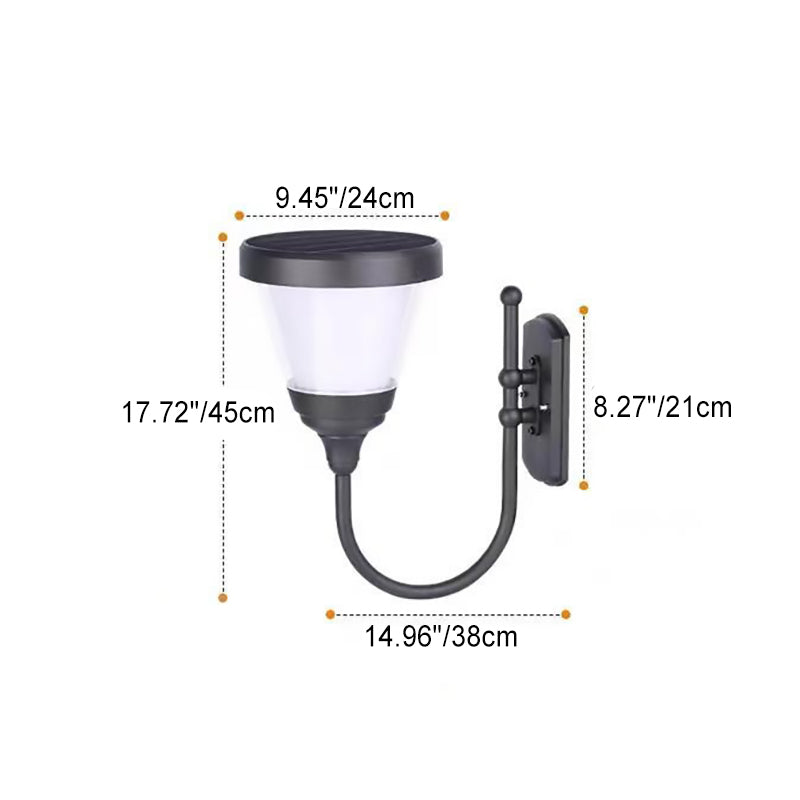 Aluminum PC Arc Arm Outdoor Light