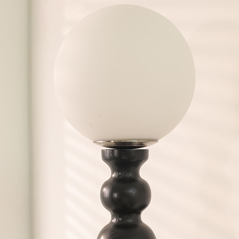 Ash Wood Rod Glass Wall Lamp