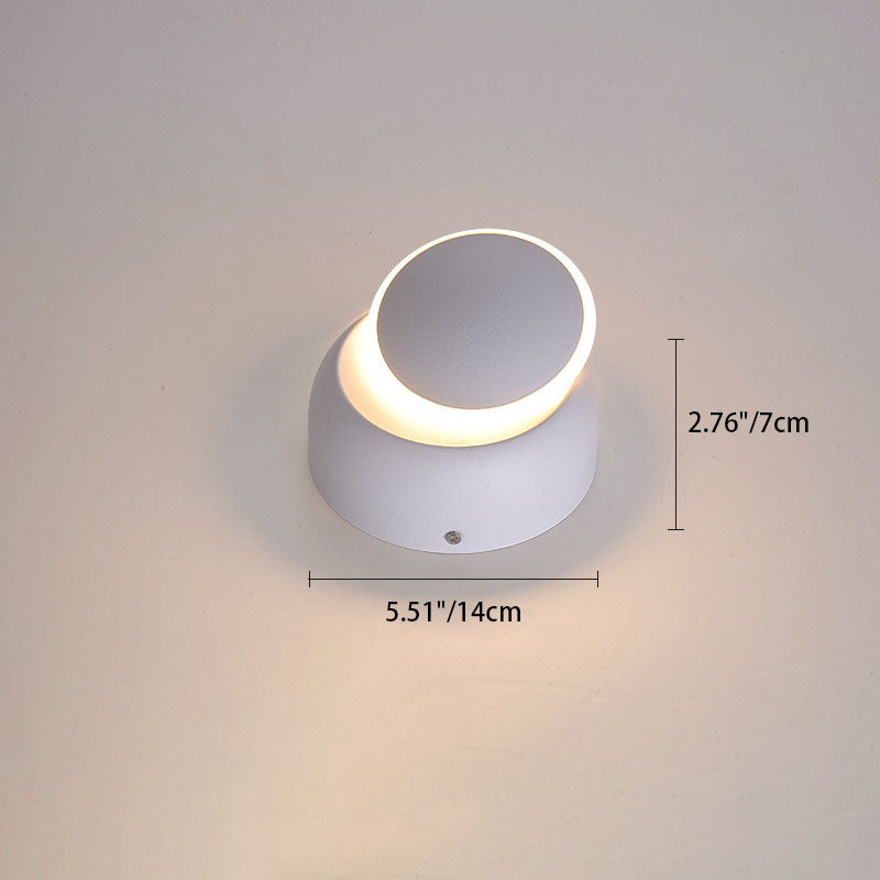 Geometric Circle Aluminum PC Wall Lamp