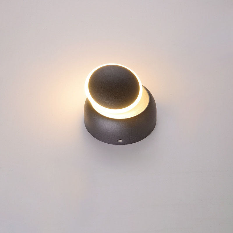Geometric Circle Aluminum PC Wall Lamp