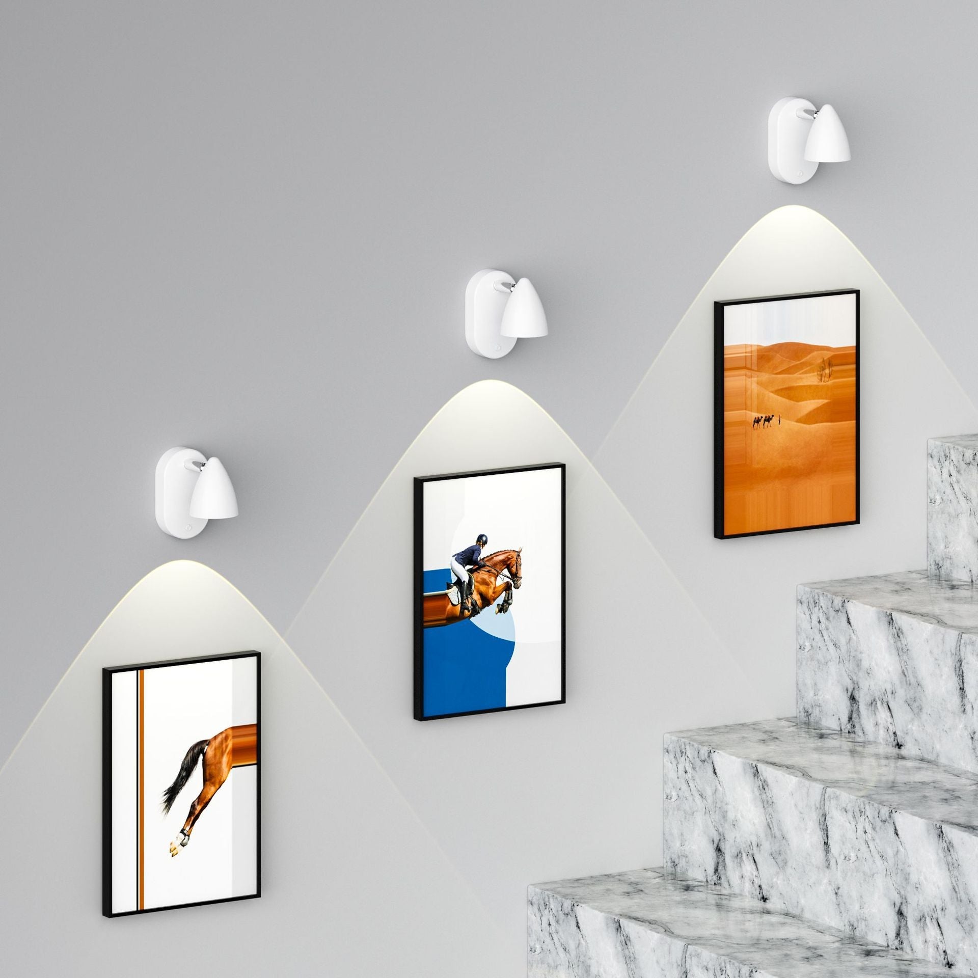 Aluminum Cone Charging Magnetic Wall Lamp