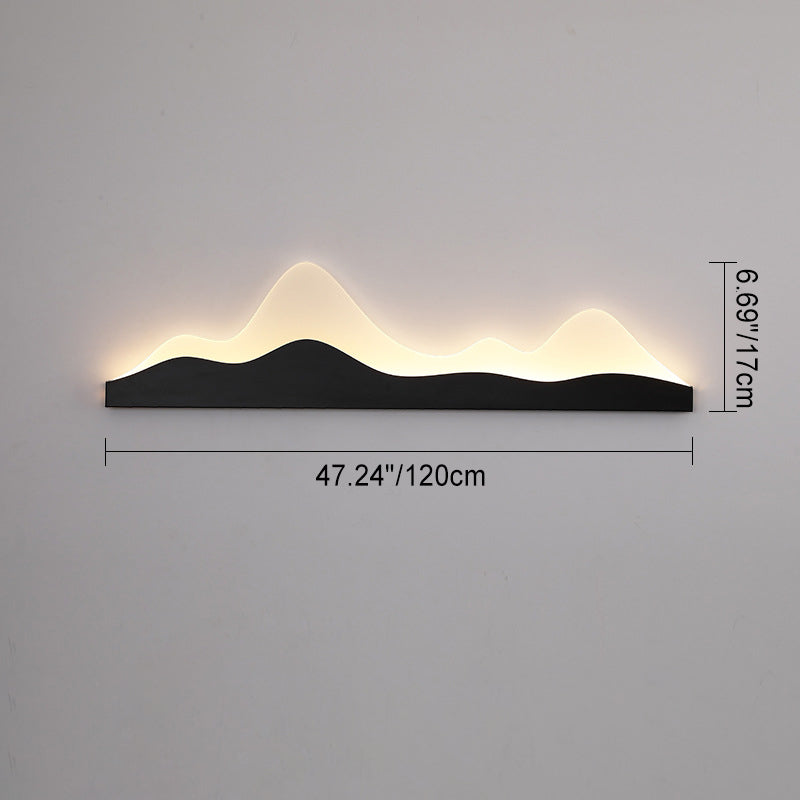 Zen Mountain Peak Iron Outdoor Light