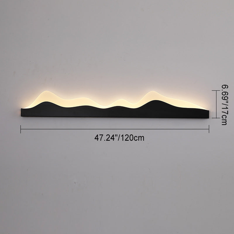 Zen Mountain Peak Iron Outdoor Light