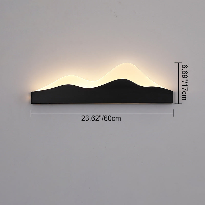 Zen Mountain Peak Iron Outdoor Light