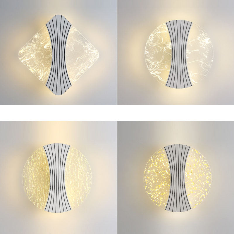 Water Ripple Texture Geometric Wall Lamp
