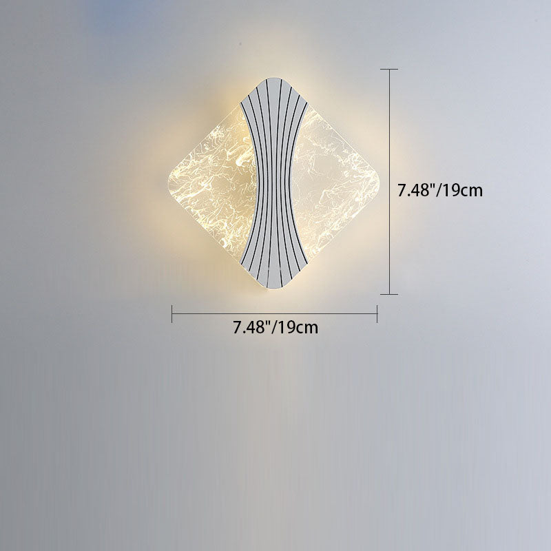 Water Ripple Texture Geometric Wall Lamp