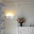 Semicircular Carved Resin Hardware Wall Lamp