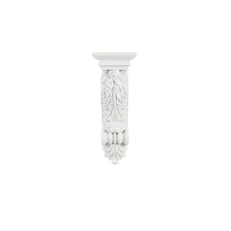 Carving Plaster Column Dining Wall Lamp
