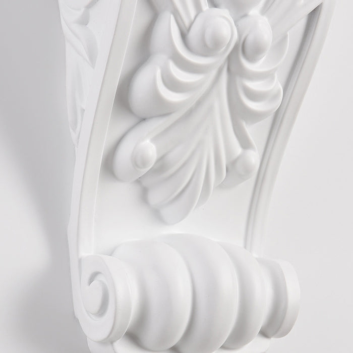 Carving Plaster Column Dining Wall Lamp