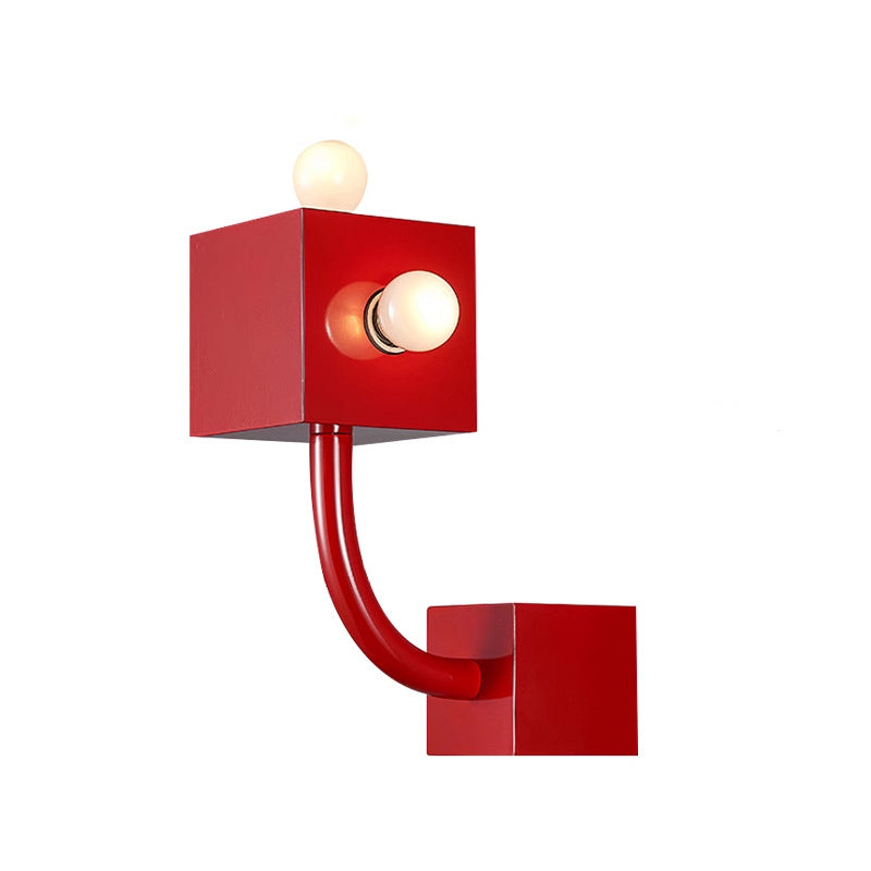 Iron Square Dining Room 3-Light Wall Lamp