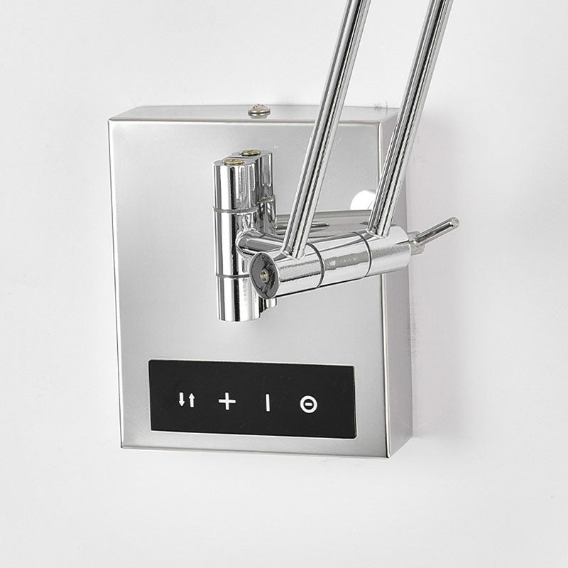 Cylinder Iron Aluminum Arm Wall Lamp