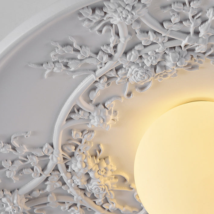 Stainless Steel Resin Carved Wall Lamp