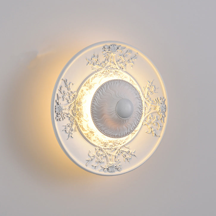 Stainless Steel Resin Carved Wall Lamp