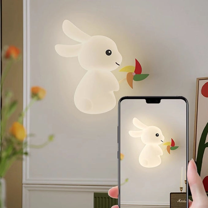 Animal Rabbit Carrot PE Wall Lamp