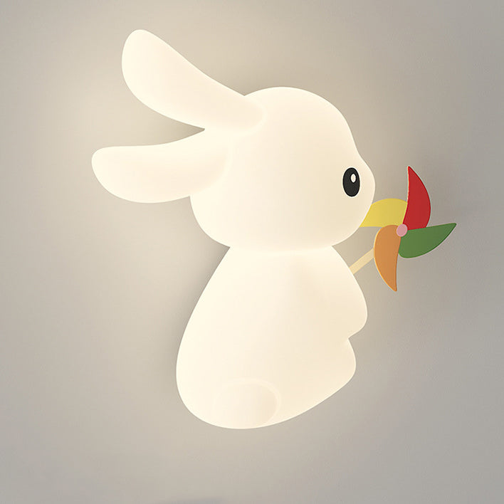Animal Rabbit Carrot PE Wall Lamp