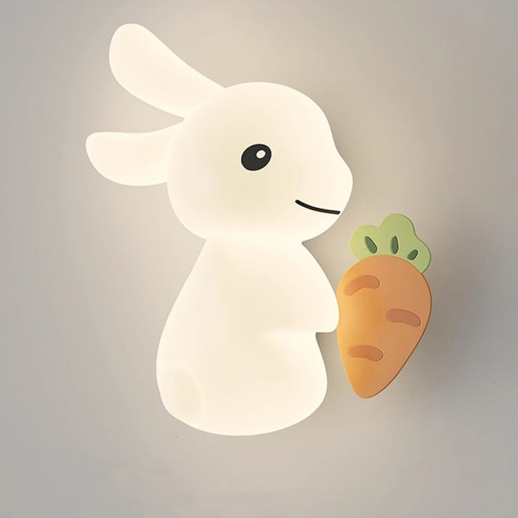 Animal Rabbit Carrot PE Wall Lamp