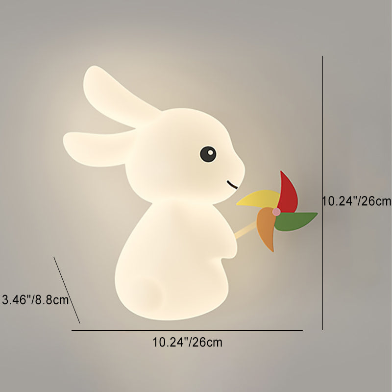 Animal Rabbit Carrot PE Wall Lamp