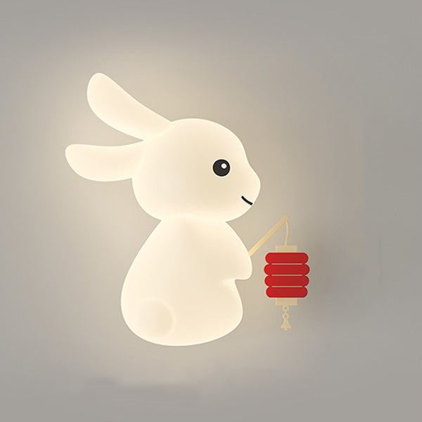 Animal Rabbit Carrot PE Wall Lamp