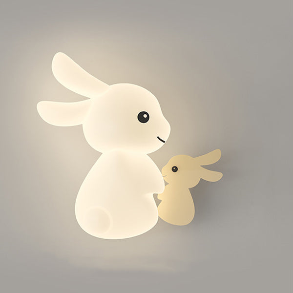 Animal Rabbit Carrot PE Wall Lamp