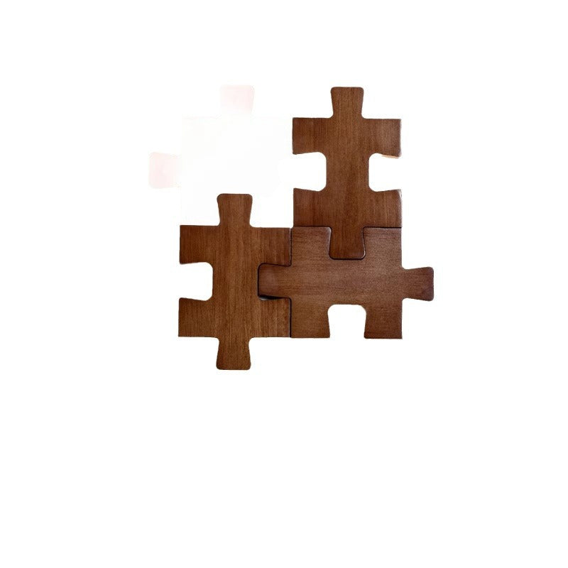 Solid Wood Acrylic Block Wall Lamp