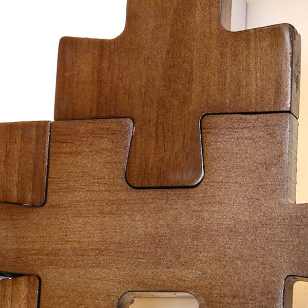 Solid Wood Acrylic Block Wall Lamp