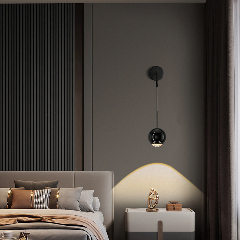 Iron Aluminum Globe Ball Wall Lamp