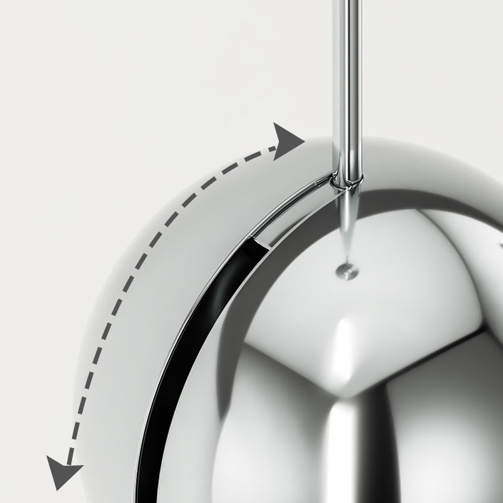 Iron Aluminum Globe Ball Wall Lamp