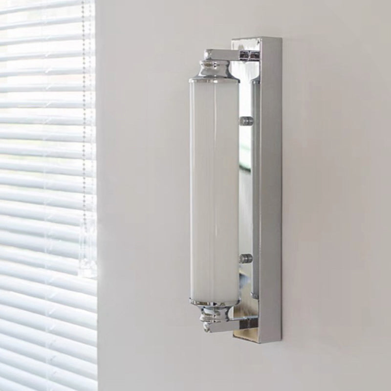 Stainless Steel Glass Column Wall Lamp