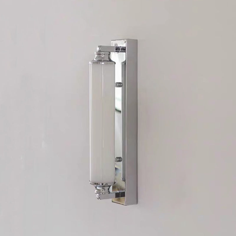 Stainless Steel Glass Column Wall Lamp
