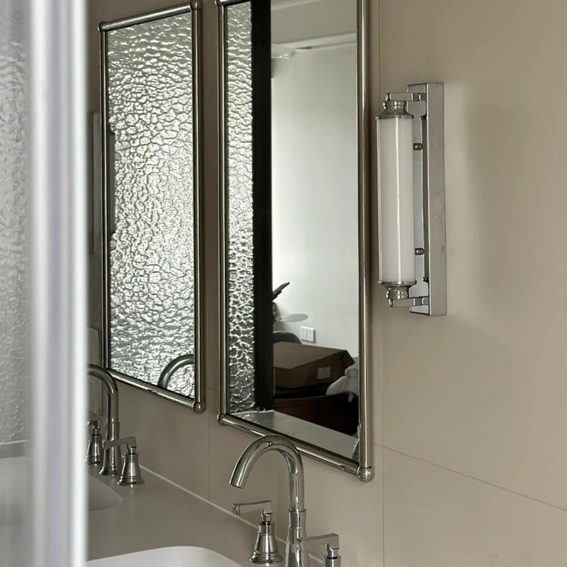 Stainless Steel Glass Column Wall Lamp