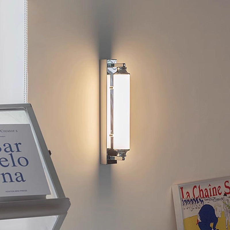 Stainless Steel Glass Column Wall Lamp