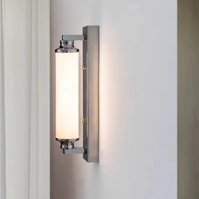 Stainless Steel Glass Column Wall Lamp