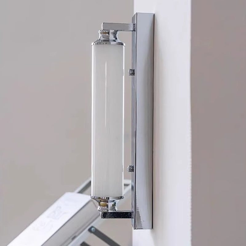 Stainless Steel Glass Column Wall Lamp