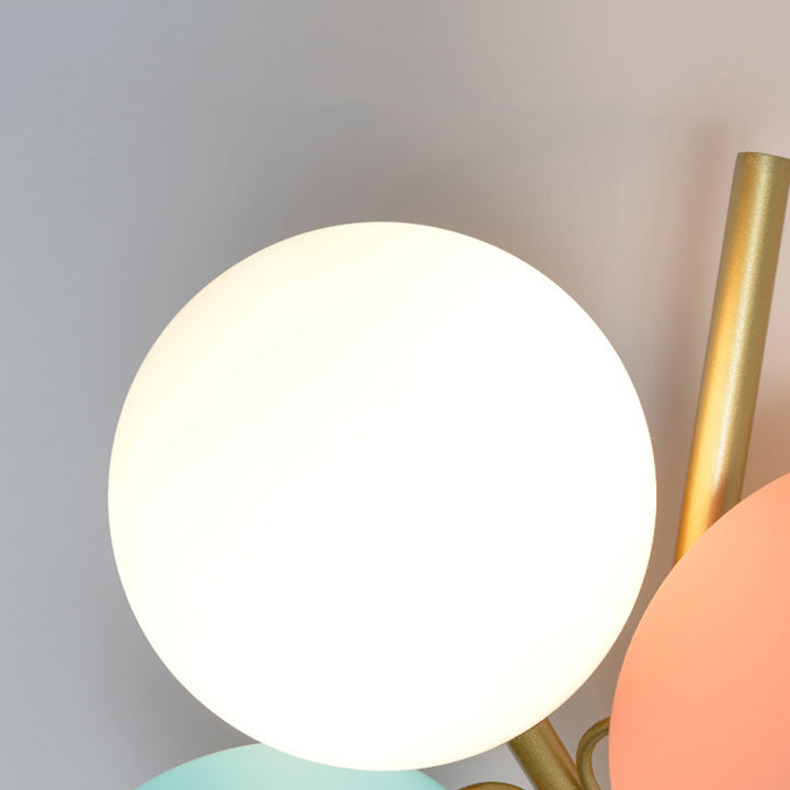 Glass Ball PVC Disc Wall Lamp
