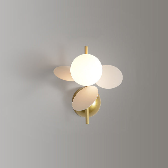 Glass Ball PVC Disc Wall Lamp