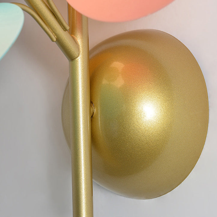 Glass Ball PVC Disc Wall Lamp