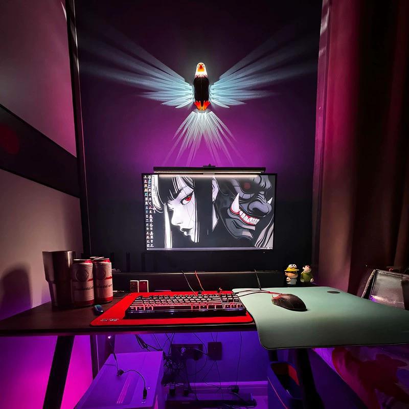 Bald Eagle Projector Rechargeable Wall Lamp